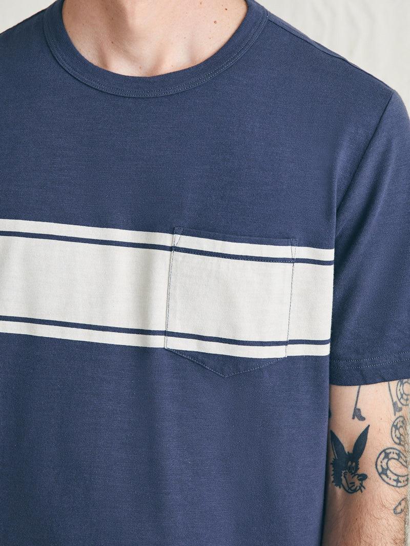 Surf Stripe Sunwashed Tee (Tall) - Dune Navy Product Image