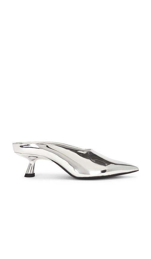 Chrome Pointed Gala Mule Product Image