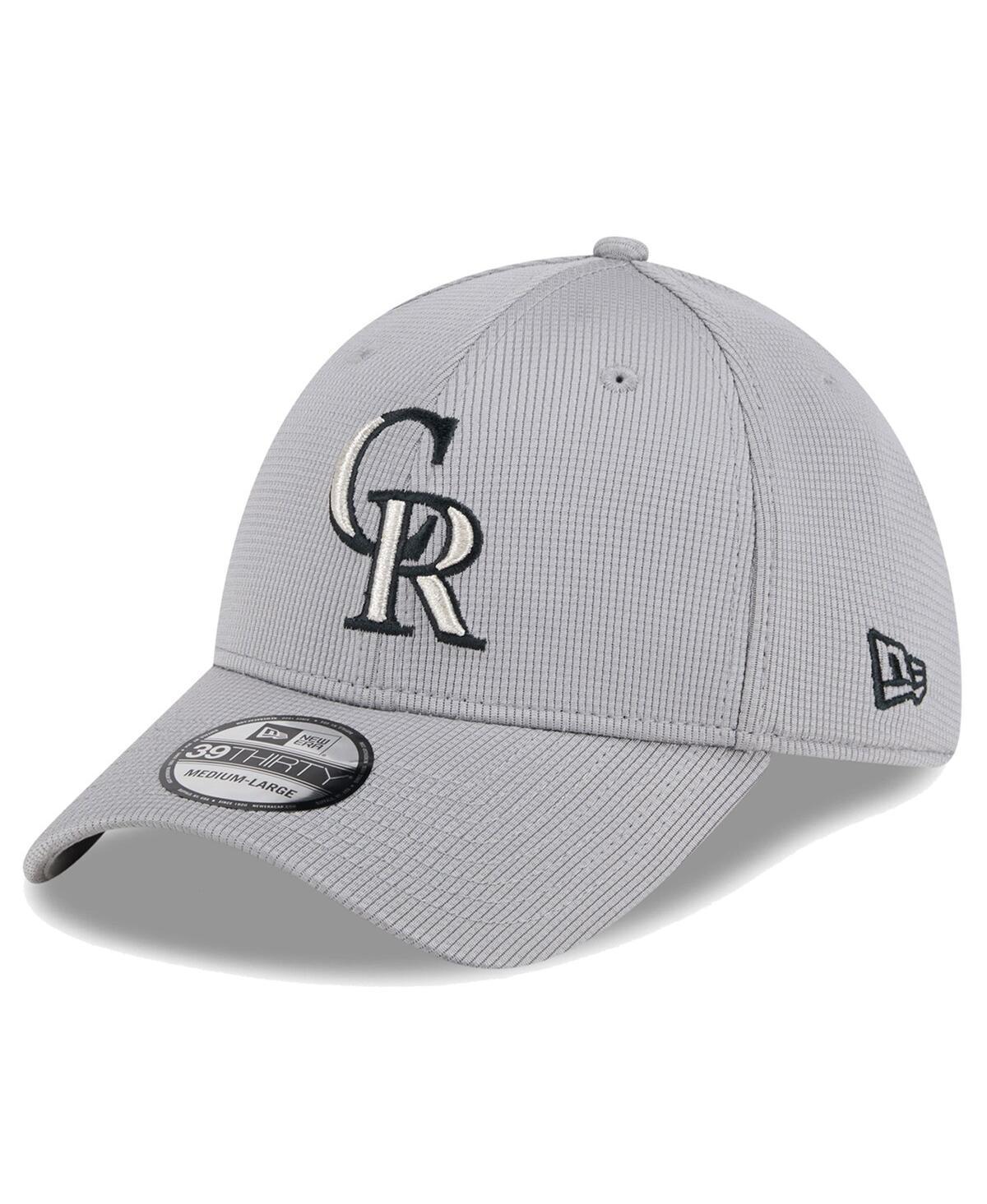 New Era Mens Gray Colorado Rockies Active Pivot 39Thirty Flex Hat Product Image