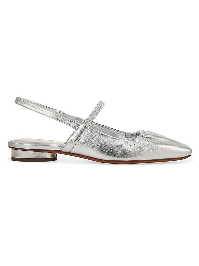 Womens Venice Leather Slingback Flats Product Image