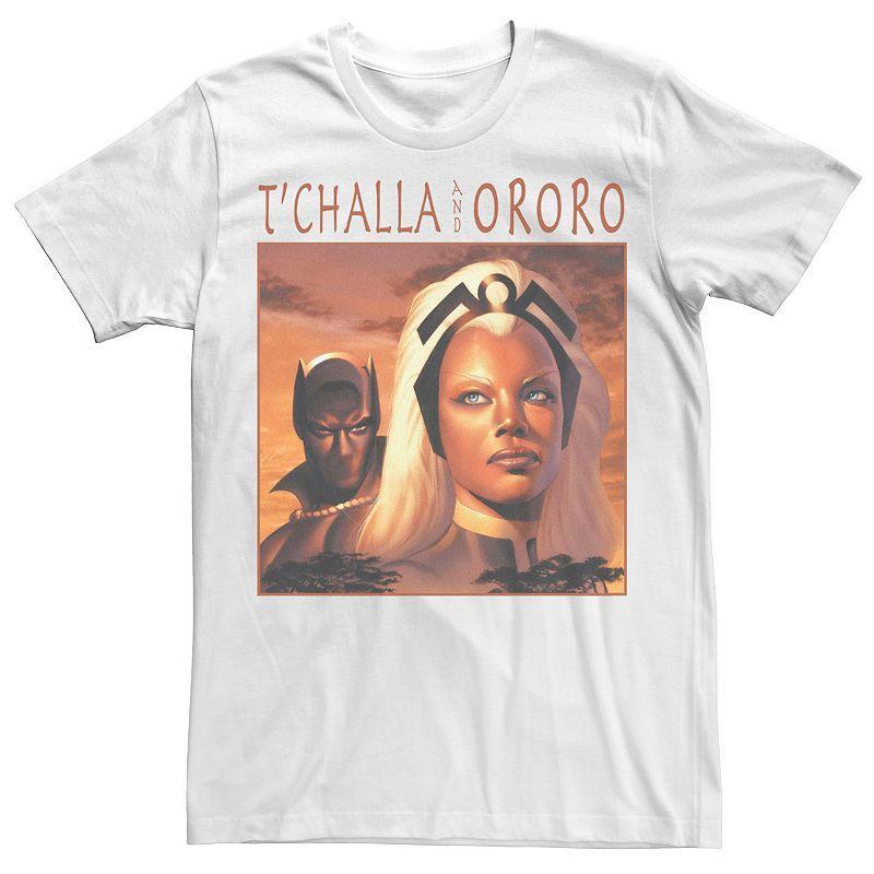 Mens Marvel TChalla And Ororo Simple Portrait Tee Product Image