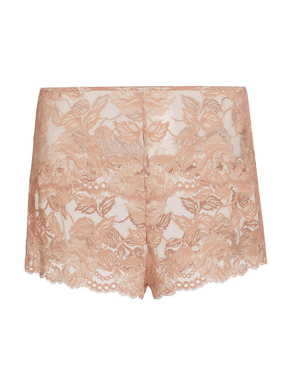 Womens Imagine Floral Lace Lounge Shorts Product Image