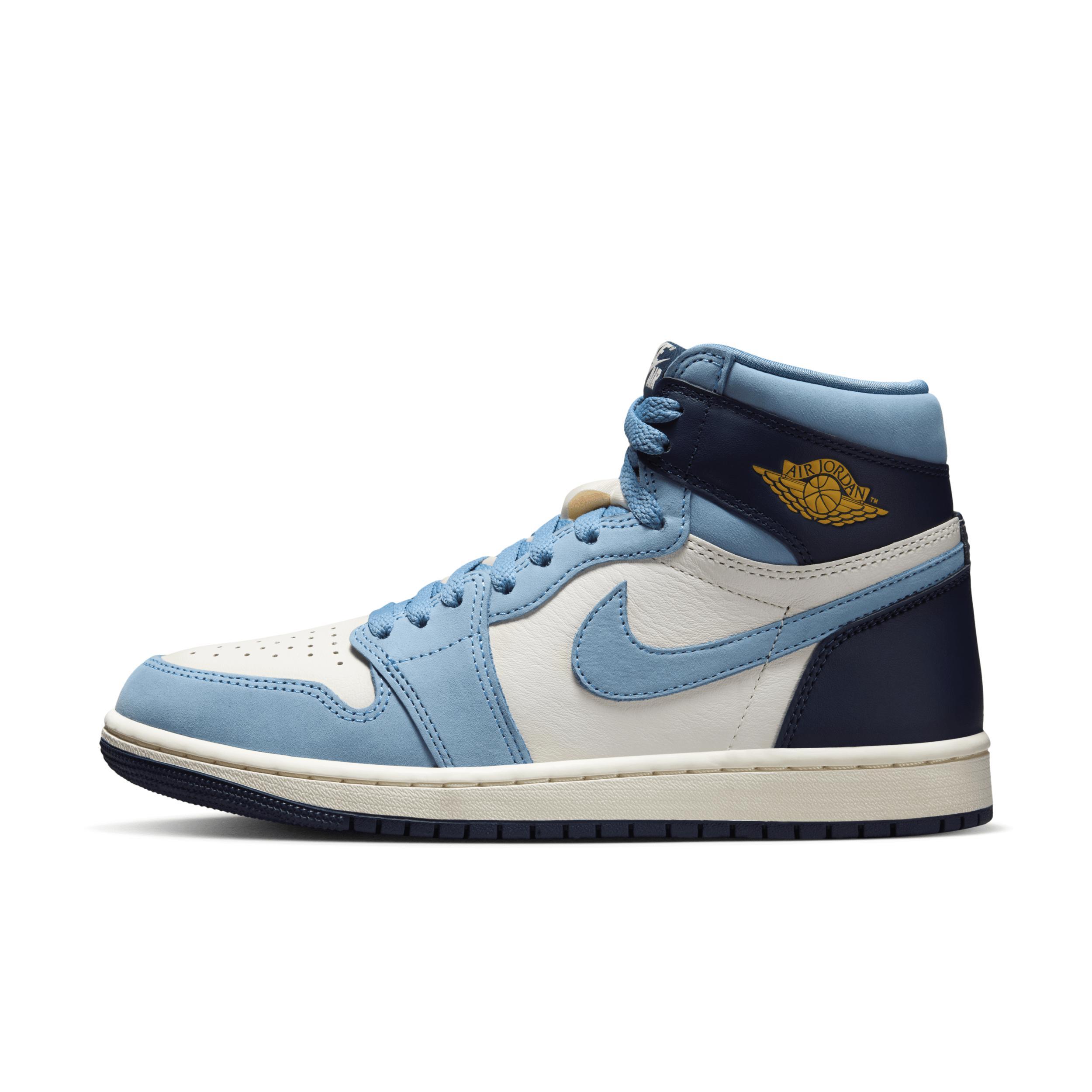 Jordan Womens Jordan AJ 1 High - Womens Shoes University Blue/Sail/University Gold Product Image