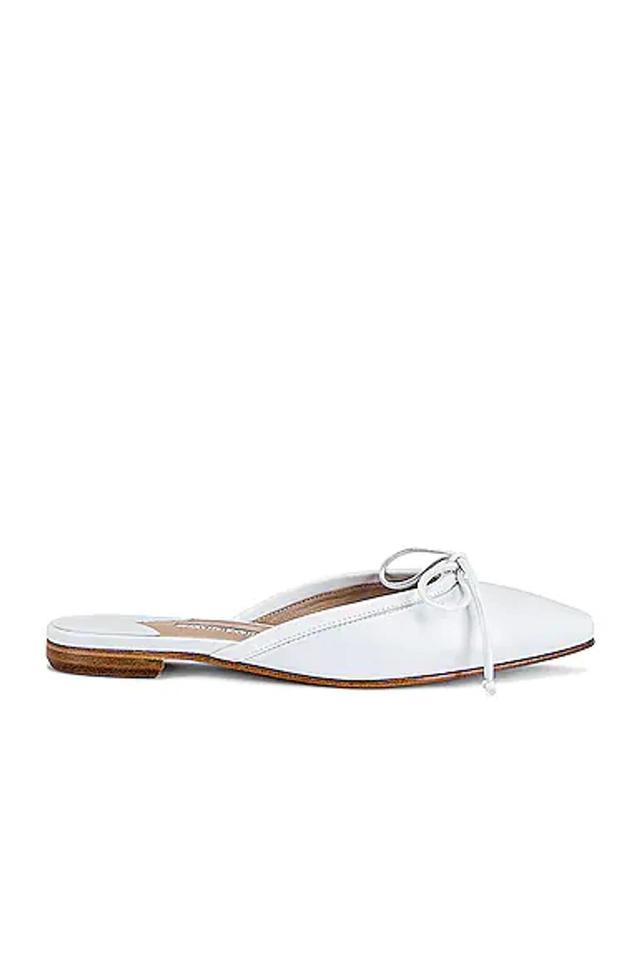 Ballerimu Square Toe Mule In White Product Image