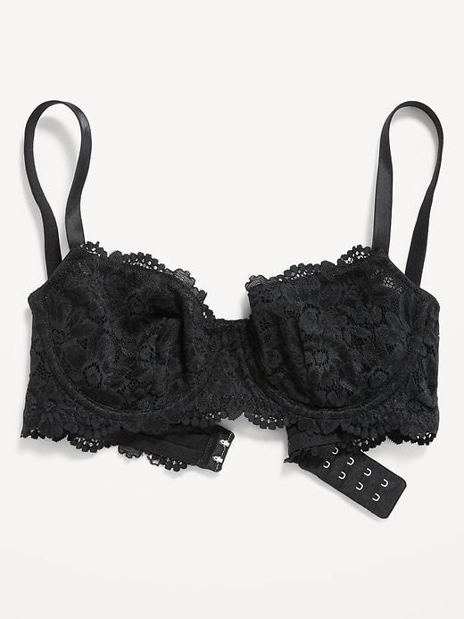 Lace Underwire Balconette Bra Product Image