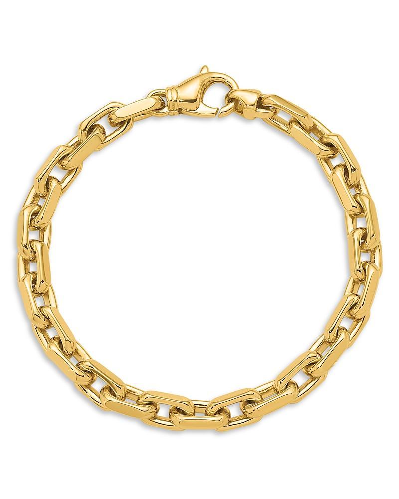 Bloomingdales Fine Collection Mens Oval Link Chain Bracelet in 14K Yellow Gold Product Image