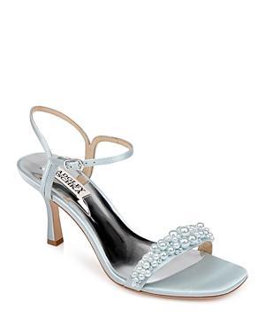 Caitlyn Pearly Satin Ankle-Strap Sandals Product Image