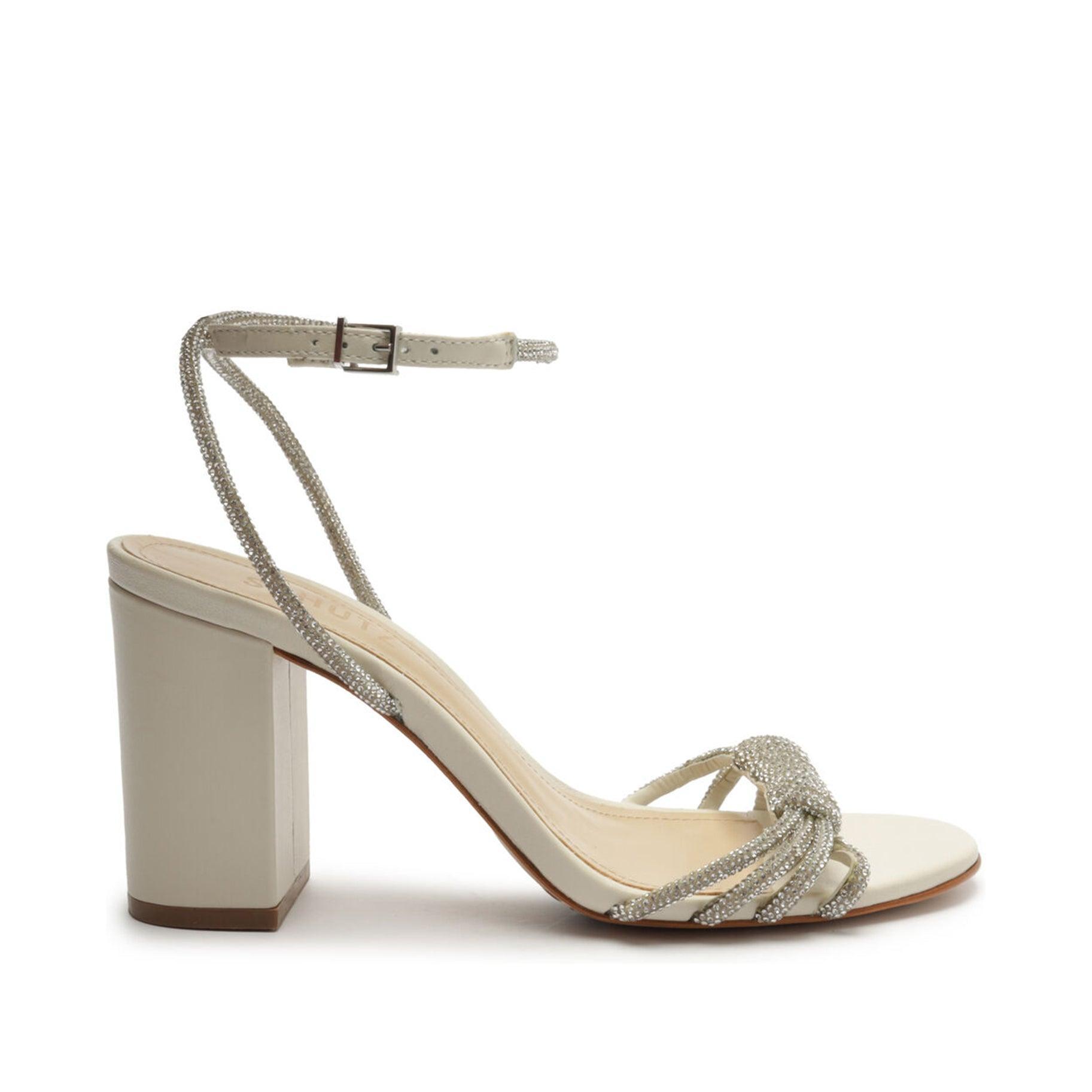 Jewell Block Nappa Leather Sandal Female Product Image