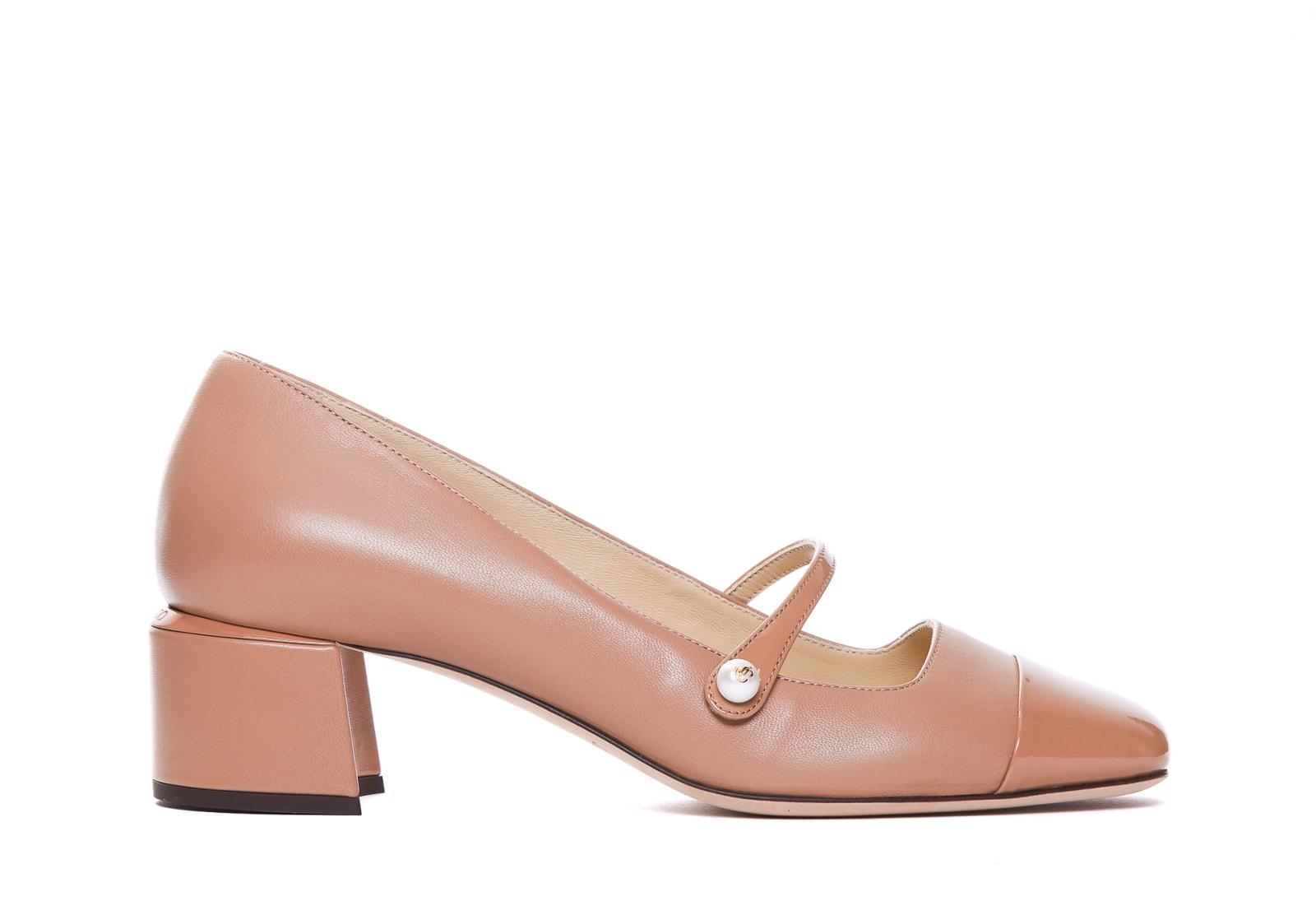 Elisa Mary Jane Ballerina Pumps In Pink Product Image