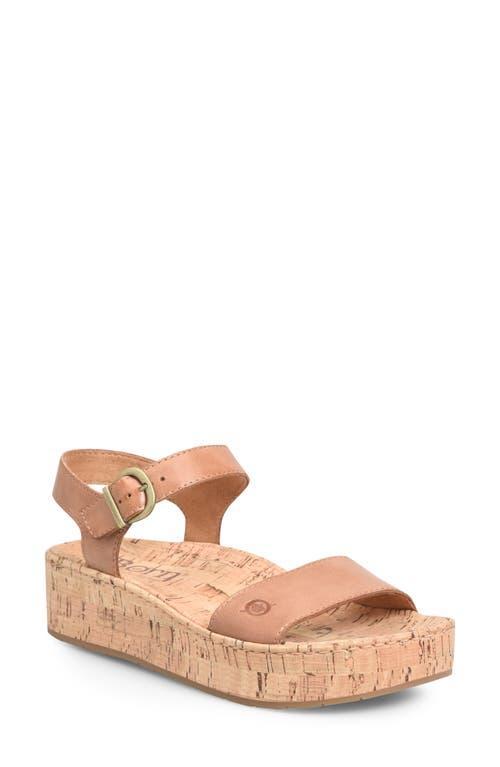 Born Sari Leather Cork Platform Sandals Product Image