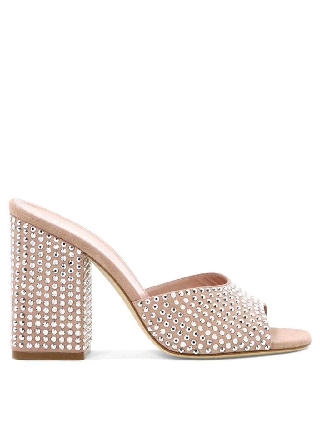 Holly Anja Crystal Mule Sandals In Light Pink product image