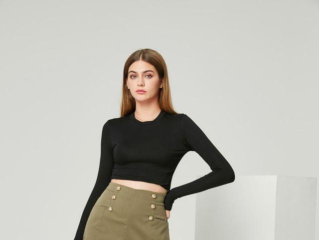 Double-Breasted High-Waist Shorts Product Image