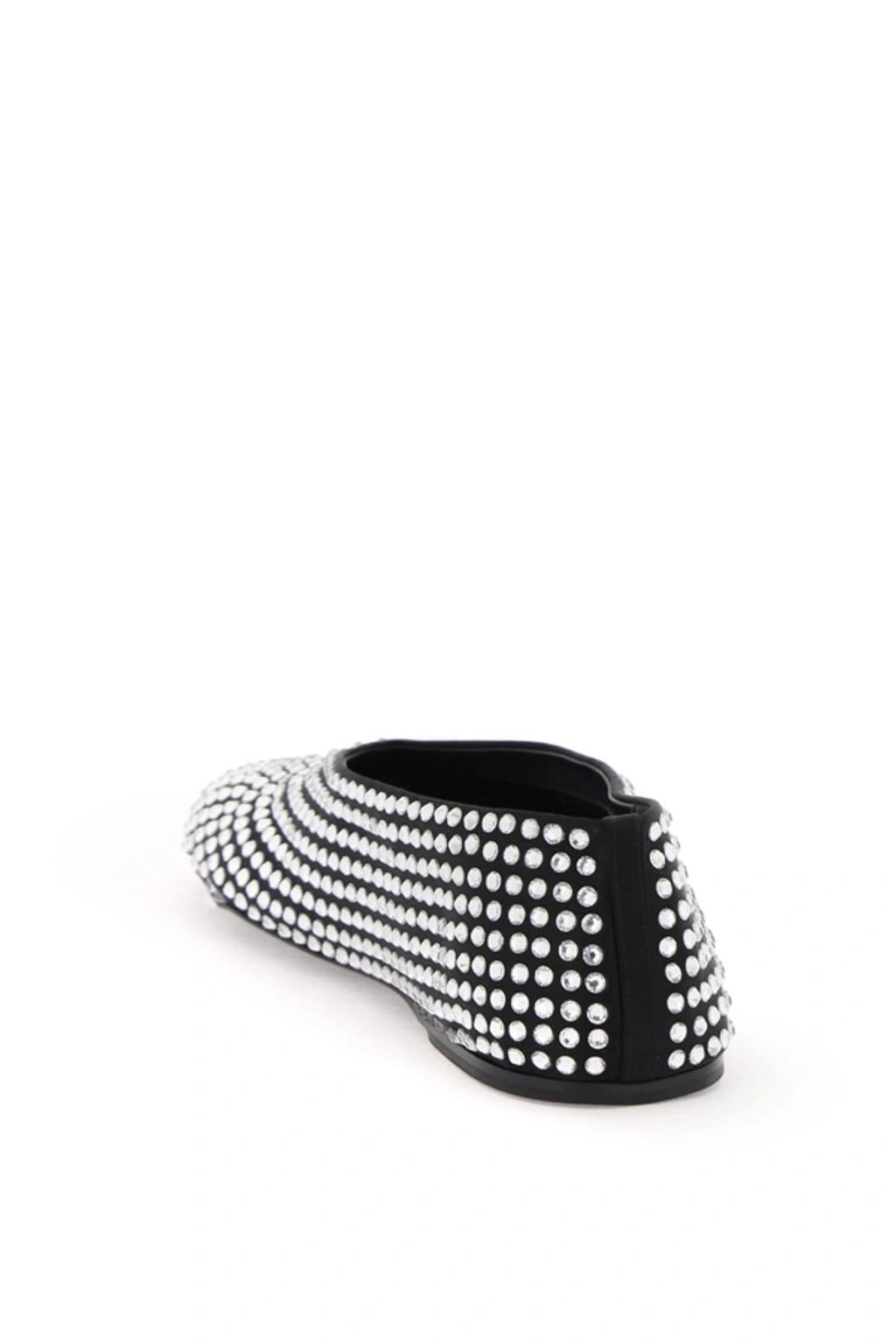 Marcy Crystal-embellished Flats In Black Product Image