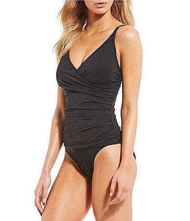 Tommy Bahama Pearl Solid Tummy Control One Piece Swimsuit Product Image