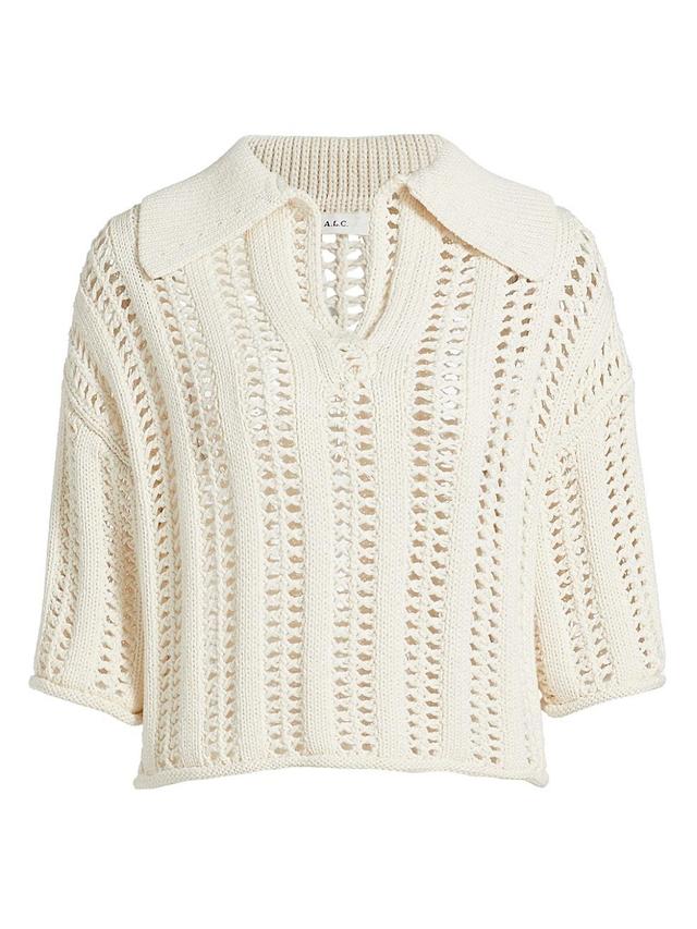 Womens Emil Knit Johnny Collar Top Product Image