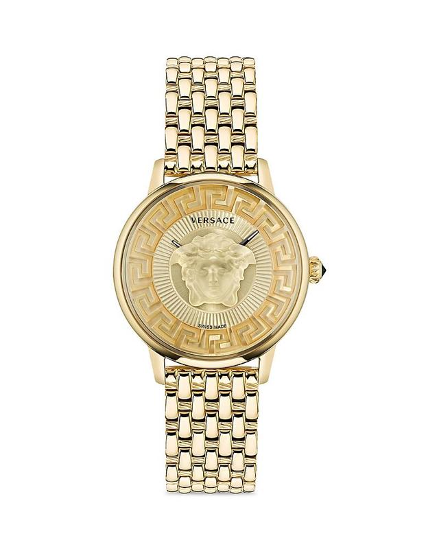 Versace Womens Swiss Medusa Alchemy Gold Ion Plated Bracelet Watch 38mm Product Image