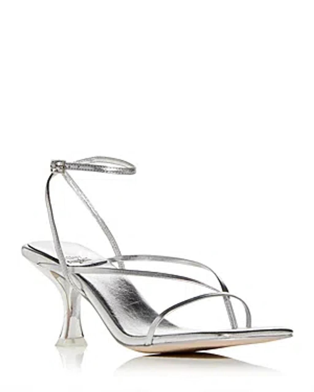 Women's Strappy High-heel Sandals In Silver product image