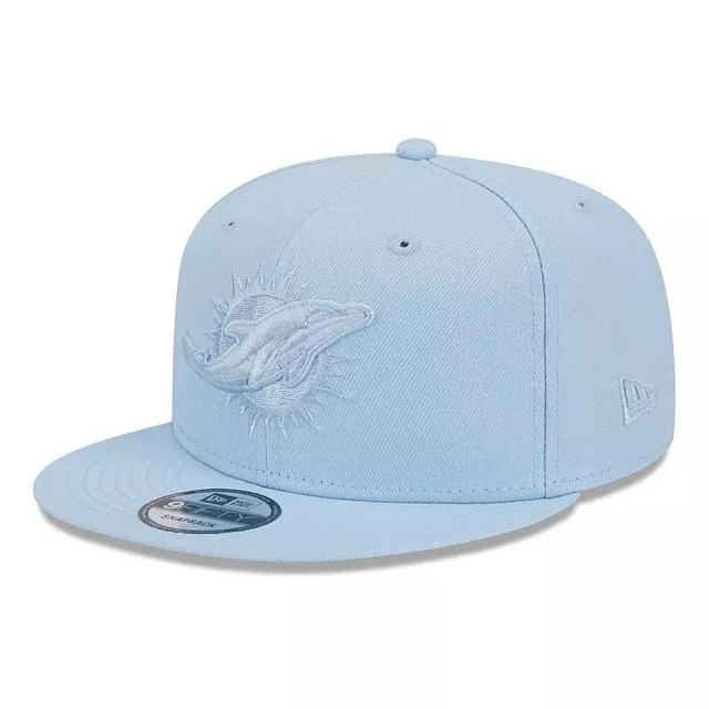 Mens New Era Blue Miami Dolphins Color Pack 9FIFTY Snapback Hat Product Image