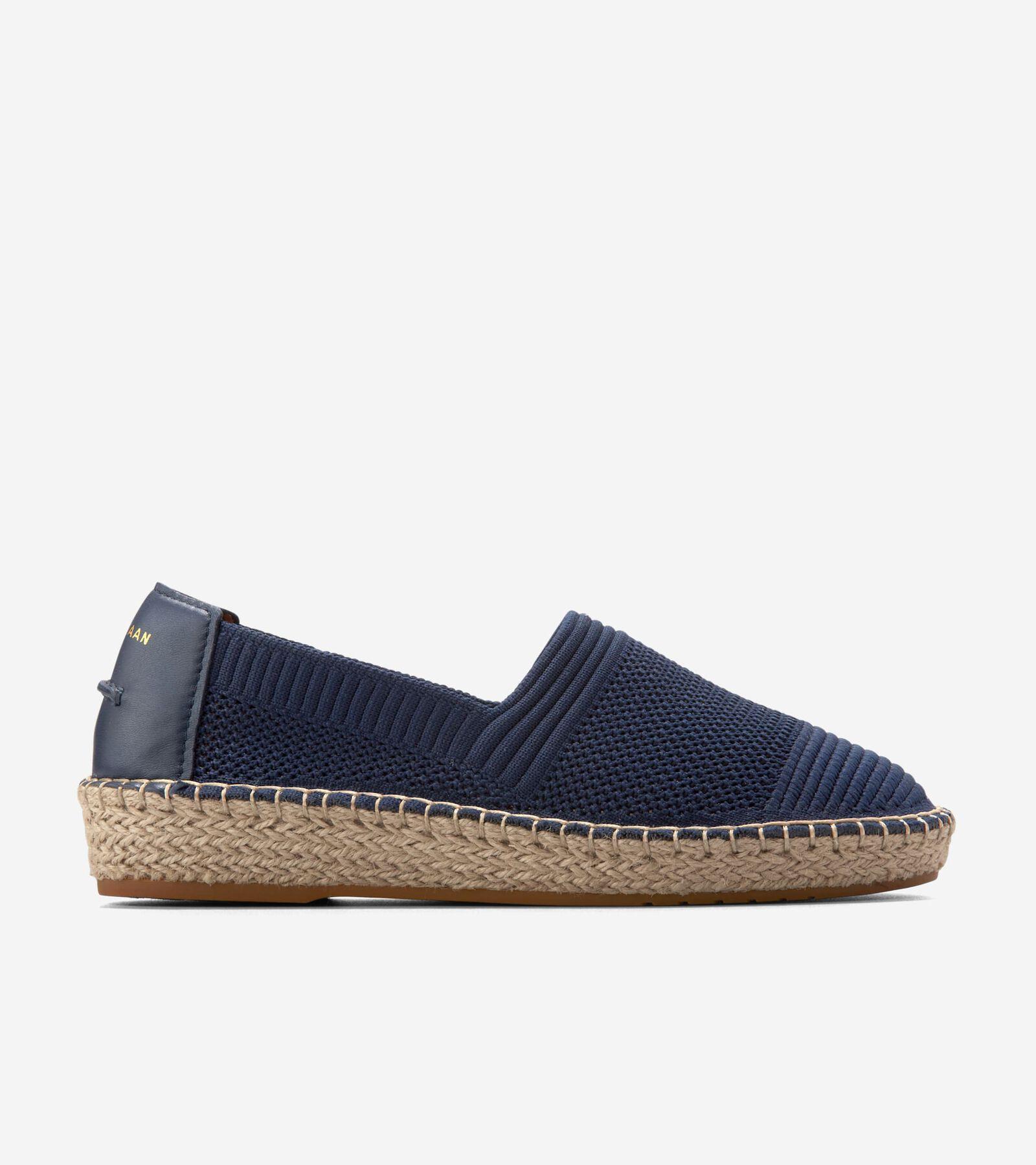 Cole Haan Womens Cloudfeel Espadrille Ii Slip-On Flats Product Image