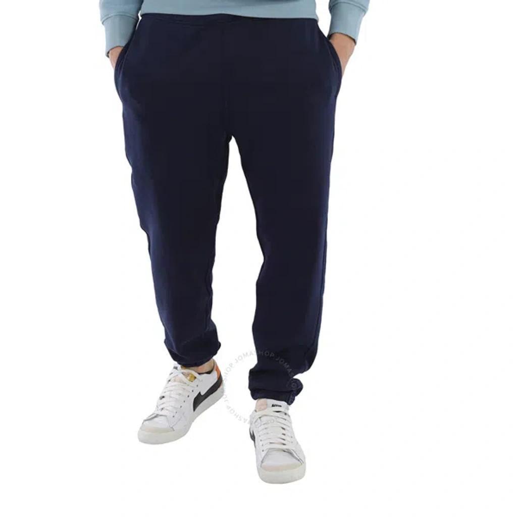 Men's Navy Logo Patch Track Pants In Blue Product Image