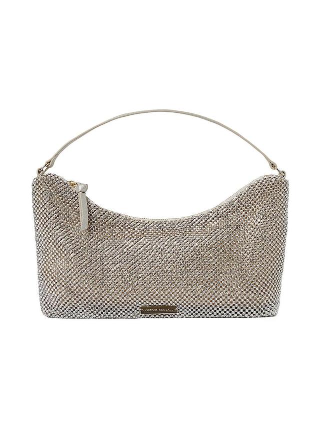 Womens Diamante Crystal Mesh Baguette Bag Product Image