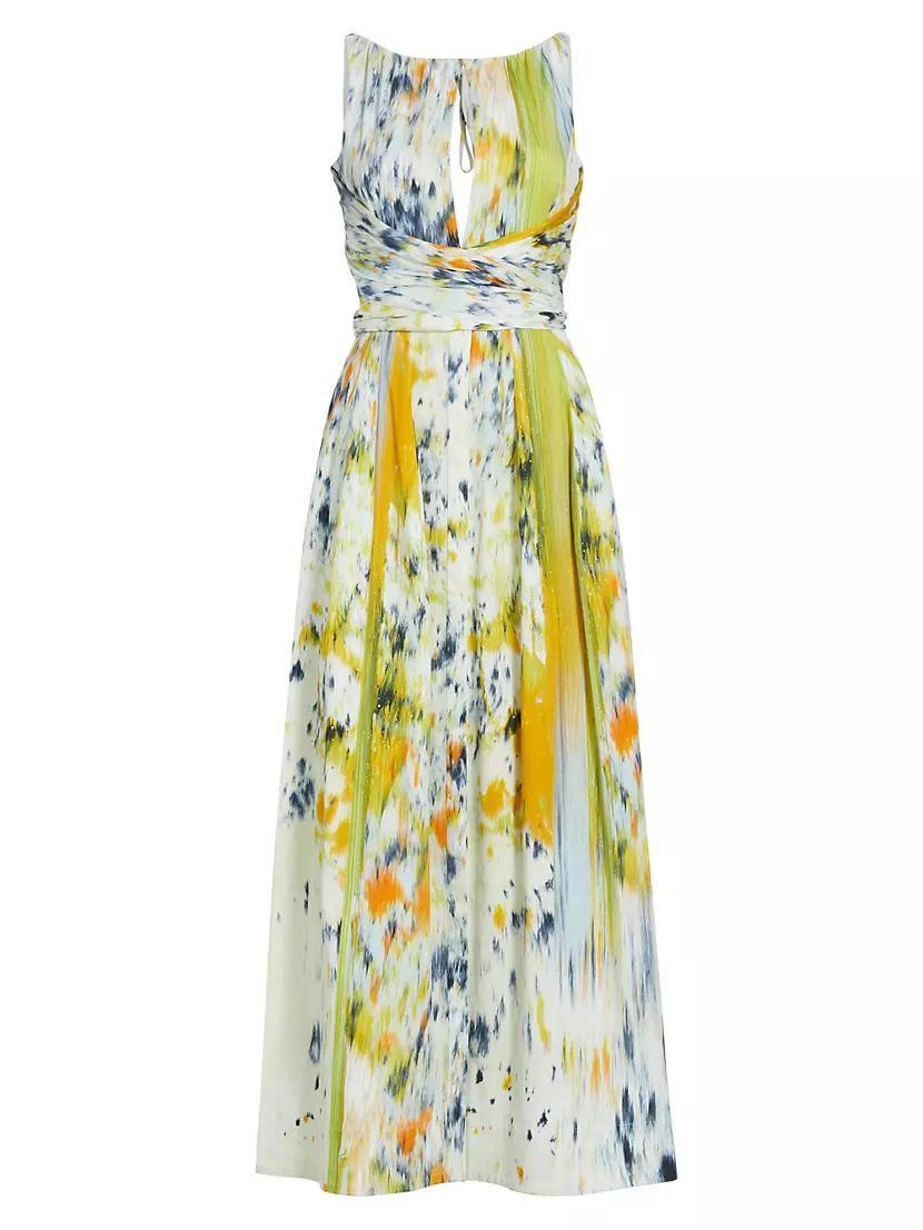 Abstract Brushstroke Maxi Dress Product Image