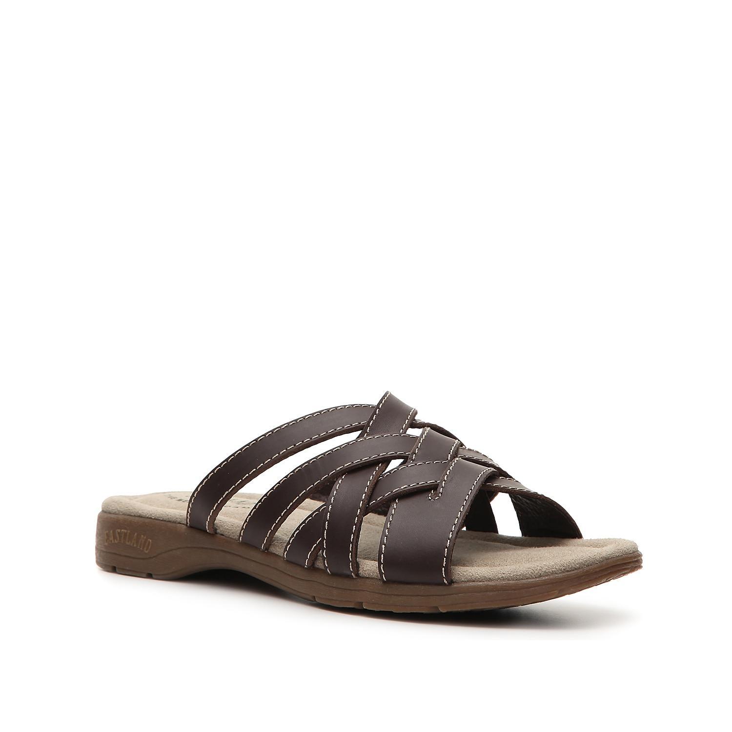 Eastland Womens Hazel Slide Sandal -NAVY NUBUC Product Image