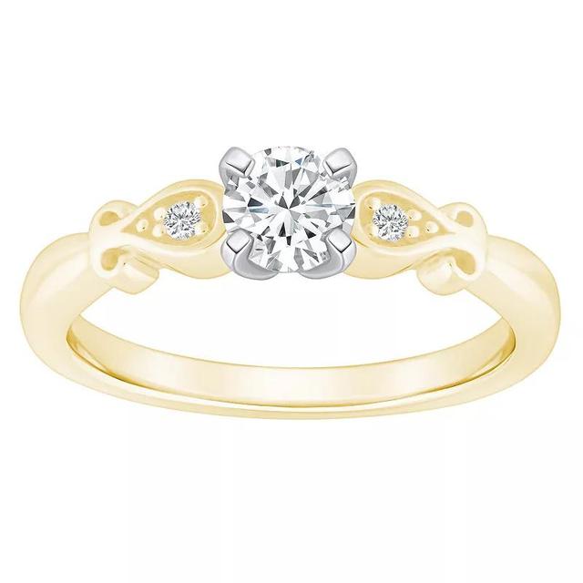 Alyson Layne 14k Gold 1/2 Carat T.W. Diamond Round Engagement Ring, Womens White Product Image