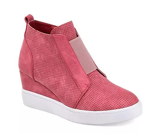 Journee Collection Clara Womens Wedge Sneakers Product Image