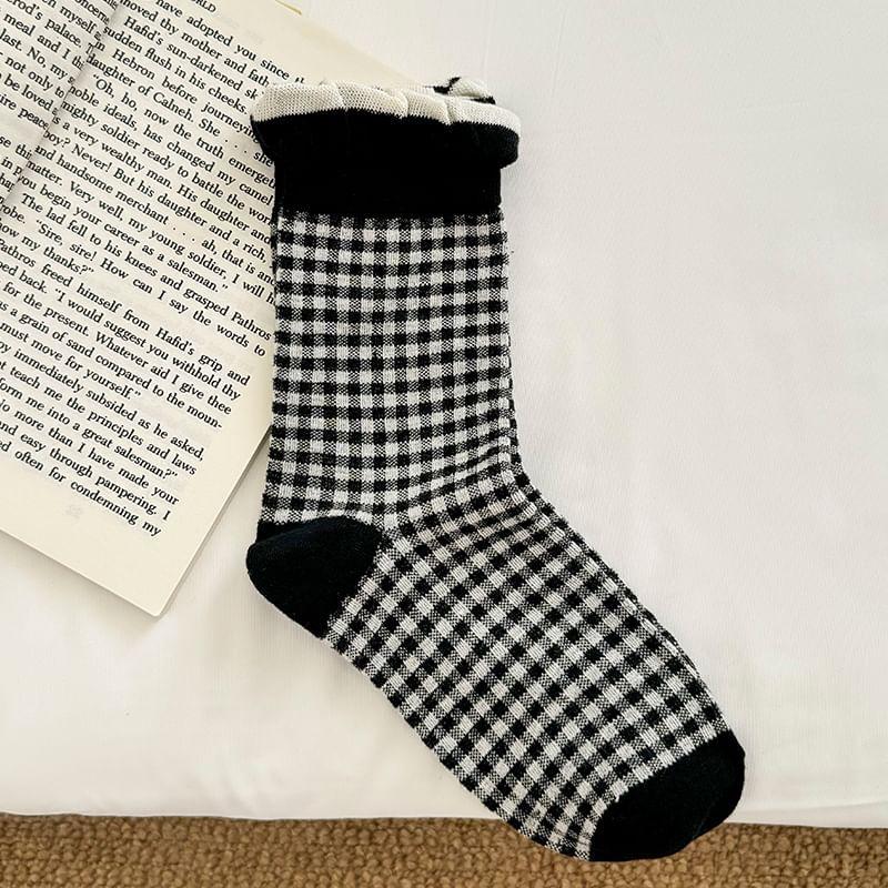 Patterned Crew Socks / Set Product Image