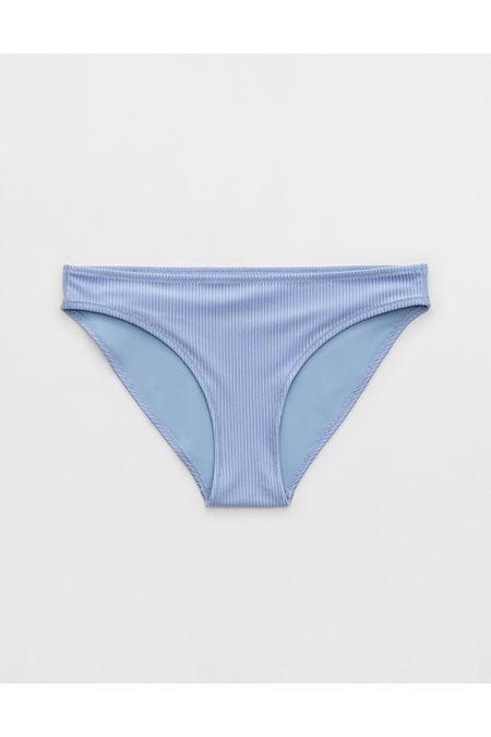 Aerie Shine Rib Full Coverage Bikini Bottom Women's Product Image