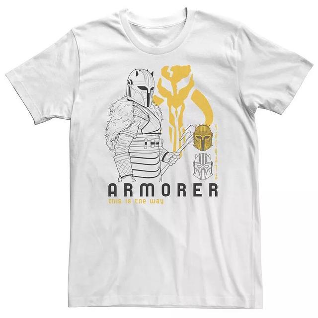 Big & Tall Star Wars The Mandalorian Armorer Line Art Tee, Mens Product Image