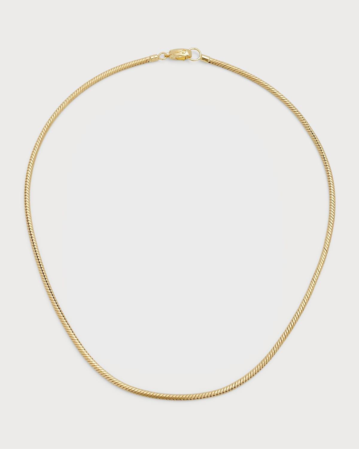 Mens 18K Yellow Gold Chain Necklace Product Image