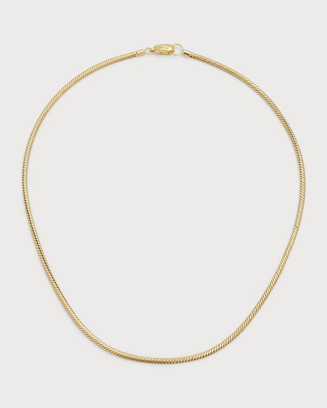 Mens 18K Yellow Gold Chain Necklace Product Image