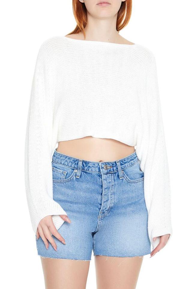 Cropped Split-Back Sweater | Forever 21 Product Image