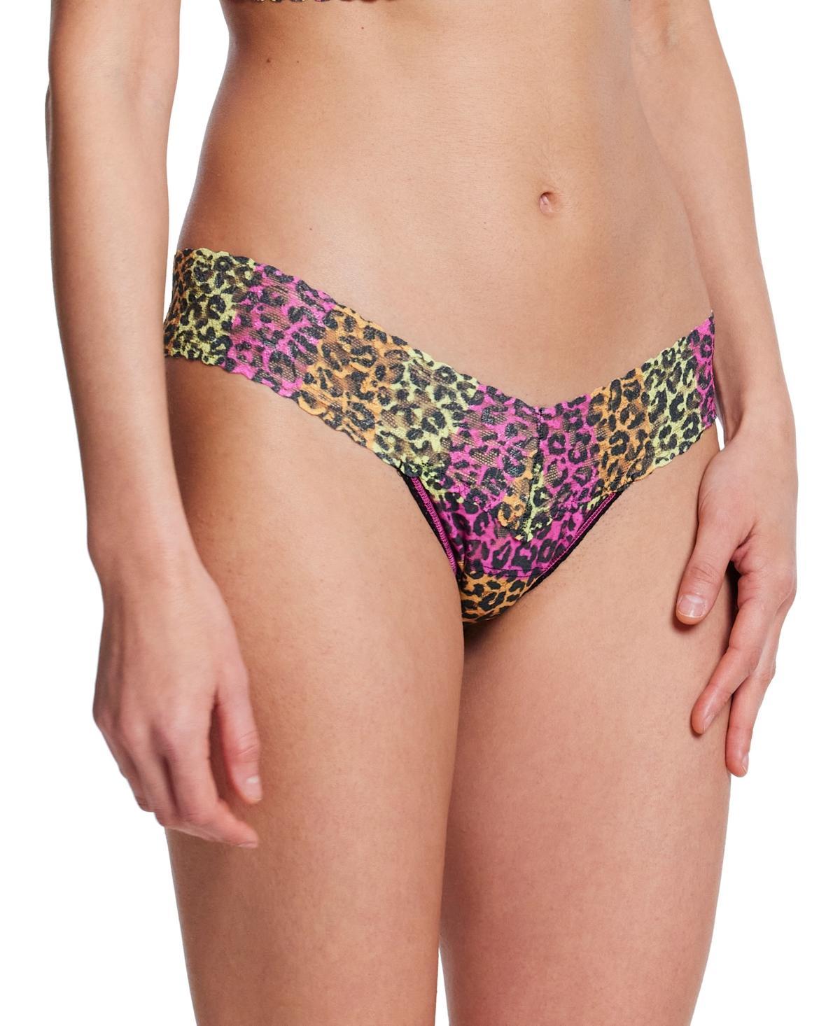 Hanky Panky Low Rise Signature Leopard Print Lace Thong Product Image