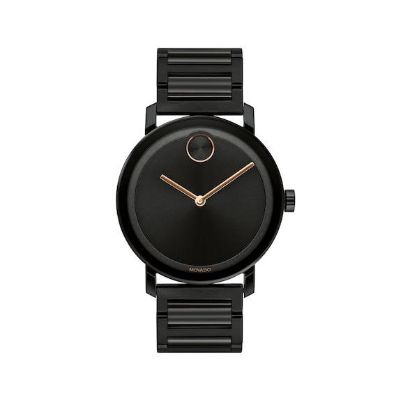 Men's Movado BoldÂ® Evolution Black IP Watch with Black Dial (Model: 3600752) Product Image