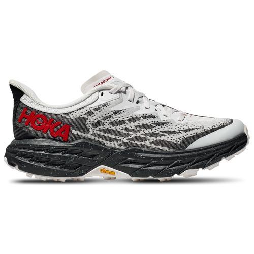 HOKA Mens Speedgoat 5 - Running Shoes White/Black/Red Product Image