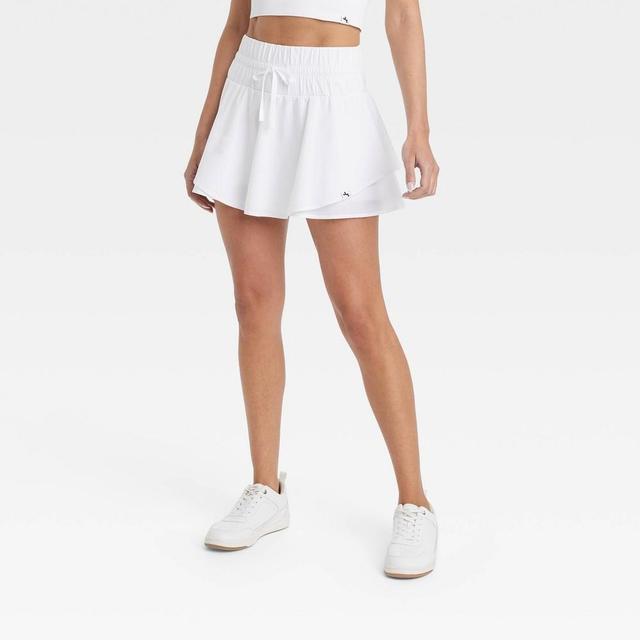 Womens High Rise Flowy Skort - JoyLab White XS Product Image