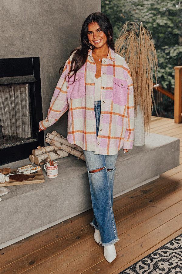 Coziest Place Plaid Jacket Product Image