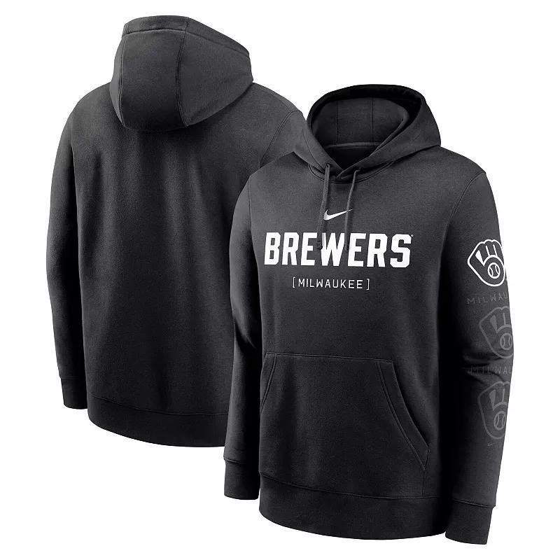 Mens Nike Milwaukee Brewers Fashion Club Pullover Hoodie Product Image