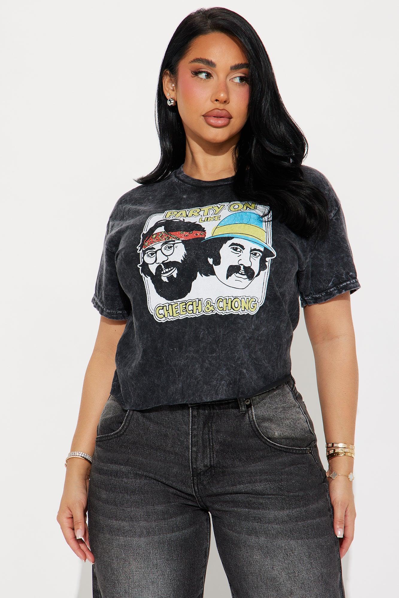 Cheech & Chong Washed Tee - Black Product Image