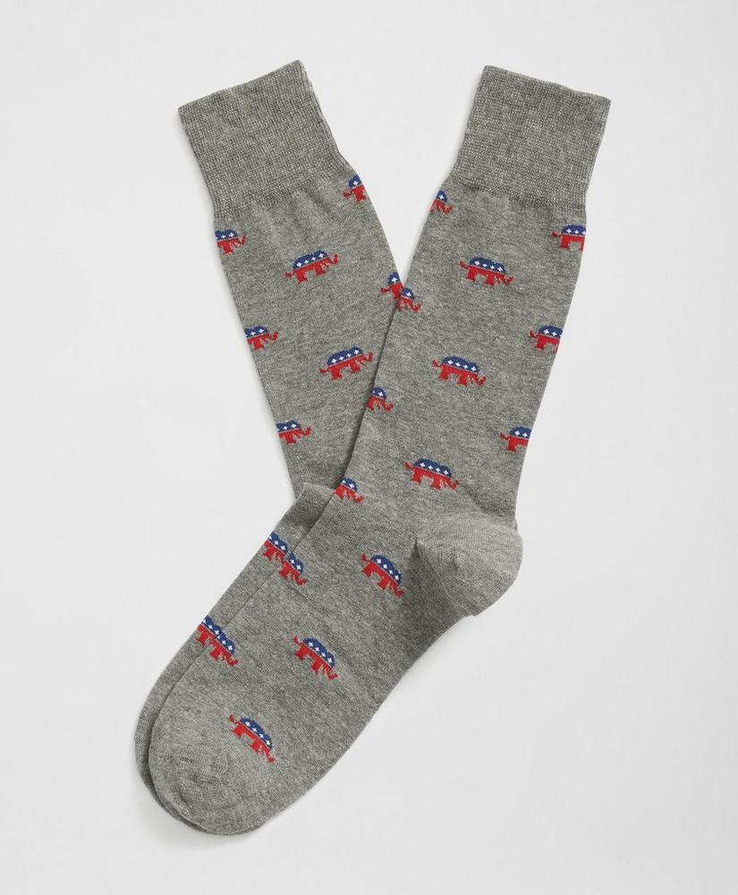 Cotton-Blend Elephant Socks Product Image