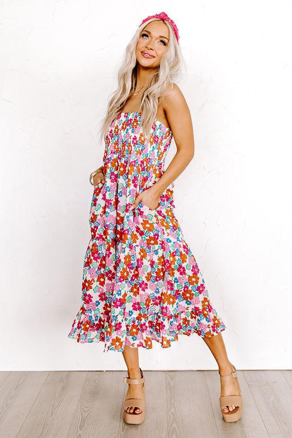 South Ocean Boulevard Smocked Midi Dress product image