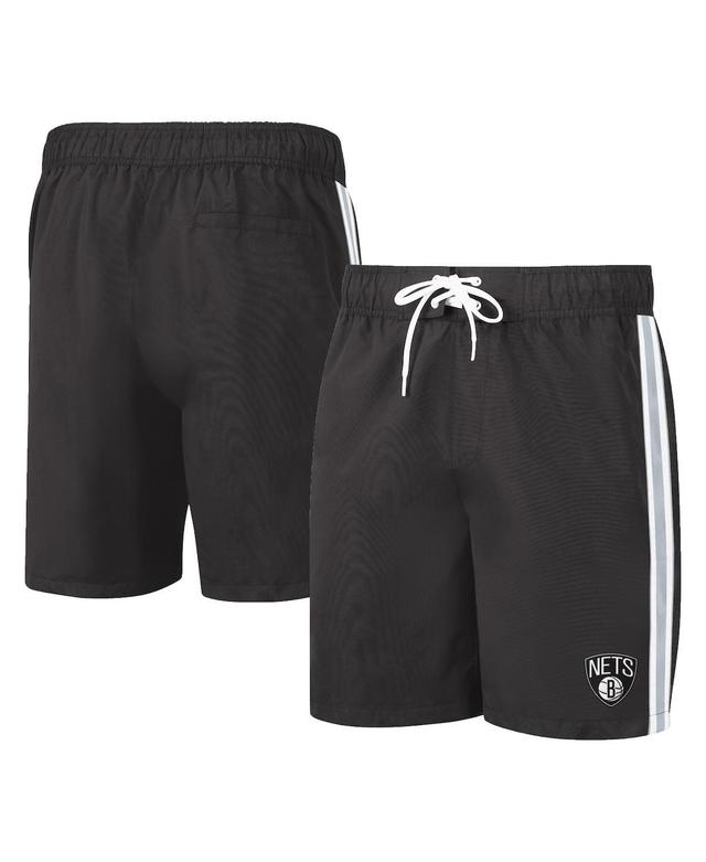 Mens G-iii Sports by Carl Banks Black Brooklyn Nets Sand Beach Volley Swim Shorts - Black Product Image