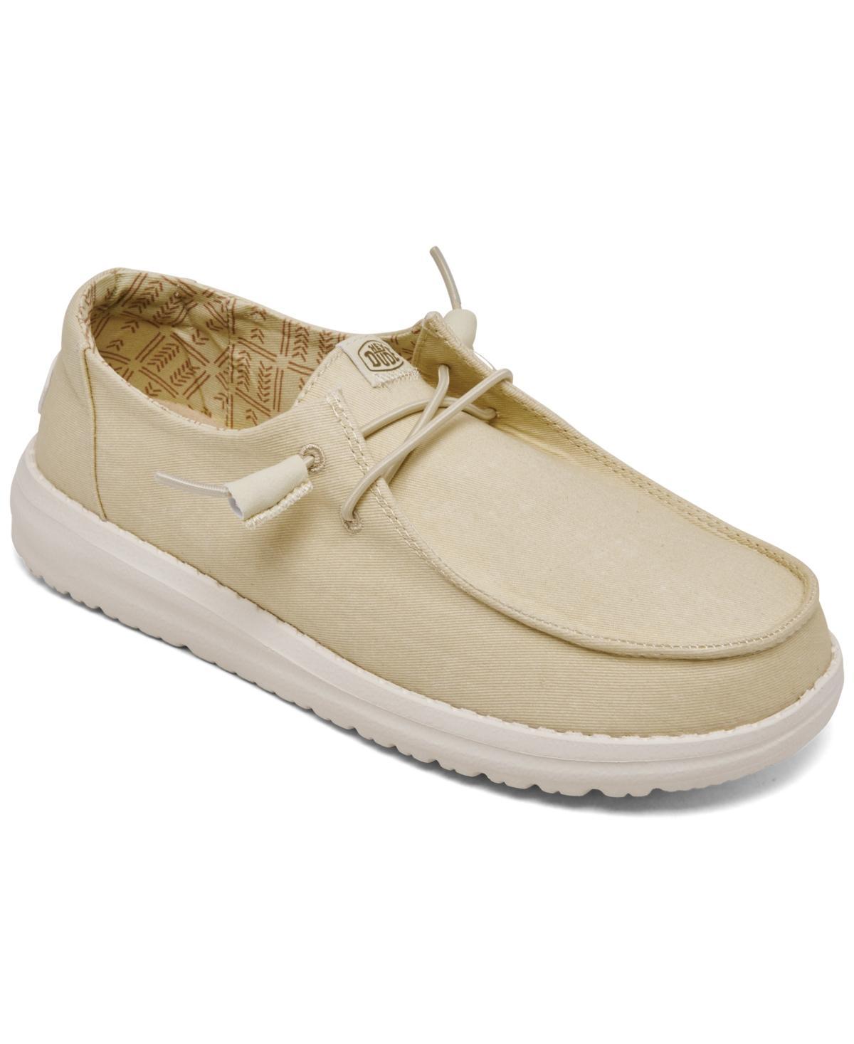 Hey Dude Womens Wendy Canvas Casual Moccasin Sneakers from Finish Line Product Image