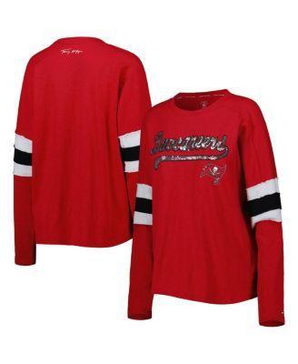 Womens Tommy Hilfiger Red Tampa Bay Buccaneers Justine Long Sleeve Tunic T-shirt Product Image