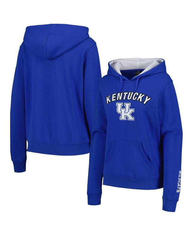 Womens Colosseum Kentucky Wildcats Arch & Logo Pullover Hoodie Product Image