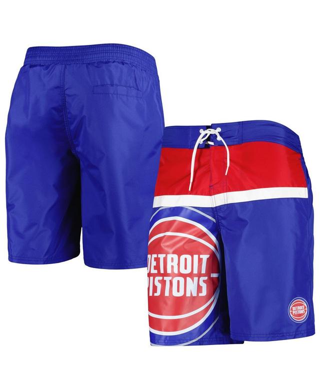 Mens G-iii Sports by Carl Banks Blue Detroit Pistons Sea Wind Swim Trunks Product Image