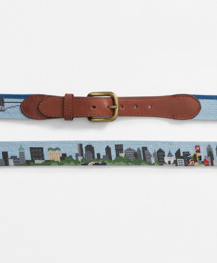 Smathers & Branson Needlepoint New York Cityscape Belt Product Image